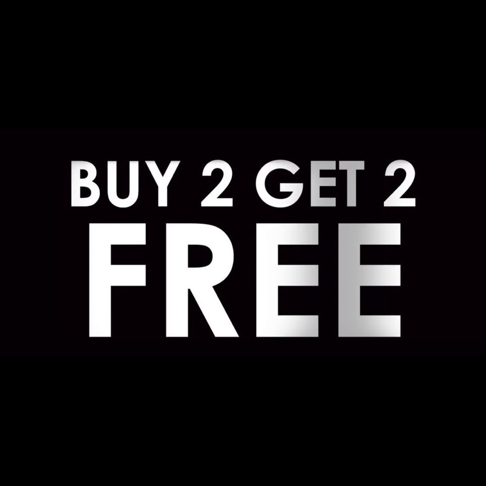 Buy any 2 items and get 2 free!